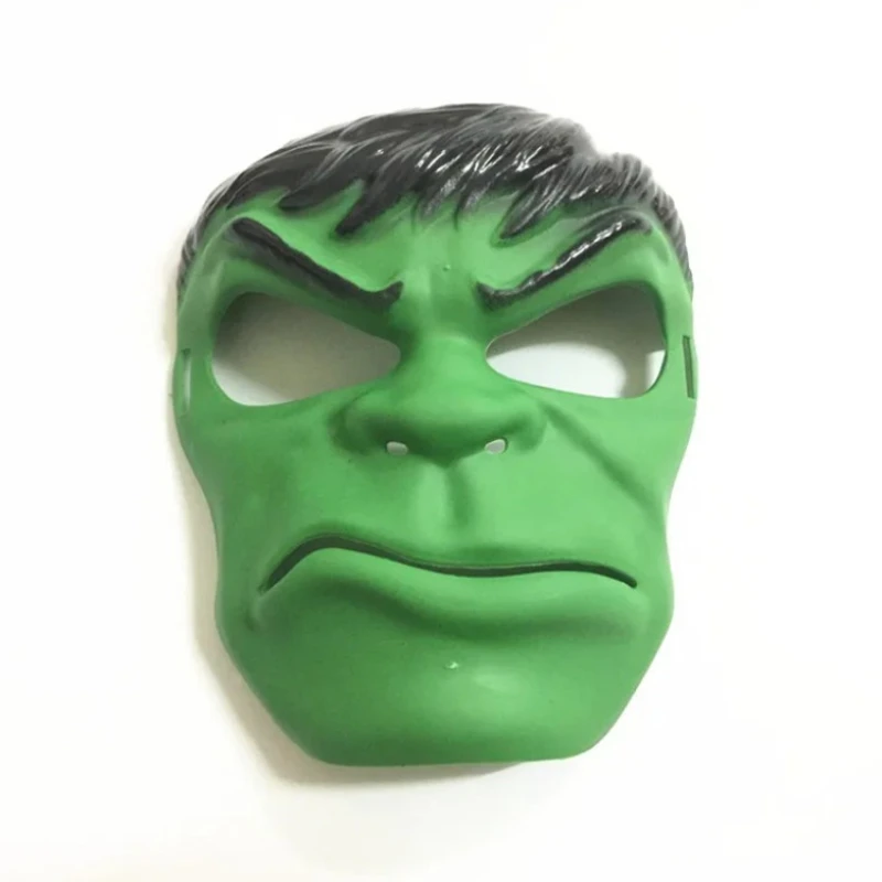 أطفال حجم قناع تأثيري اكسسوارات خارقة كابتن أمريكا هالك الرجل العنكبوت الرجل الحديدي قناع الأطفال عرض مسرحي زي الدعائم #6