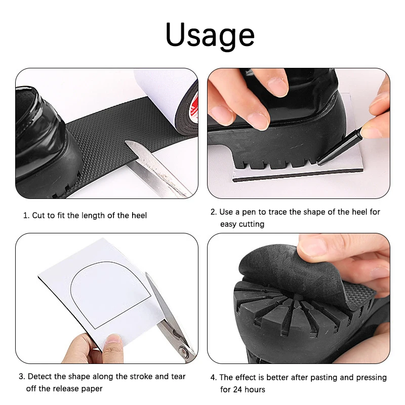 Mute Cushion Insoles Repair Outsole Insoles No-adhesive Anti-slip Sole Stickers Men Women Shoes Wearable Pads Shoe Accessories