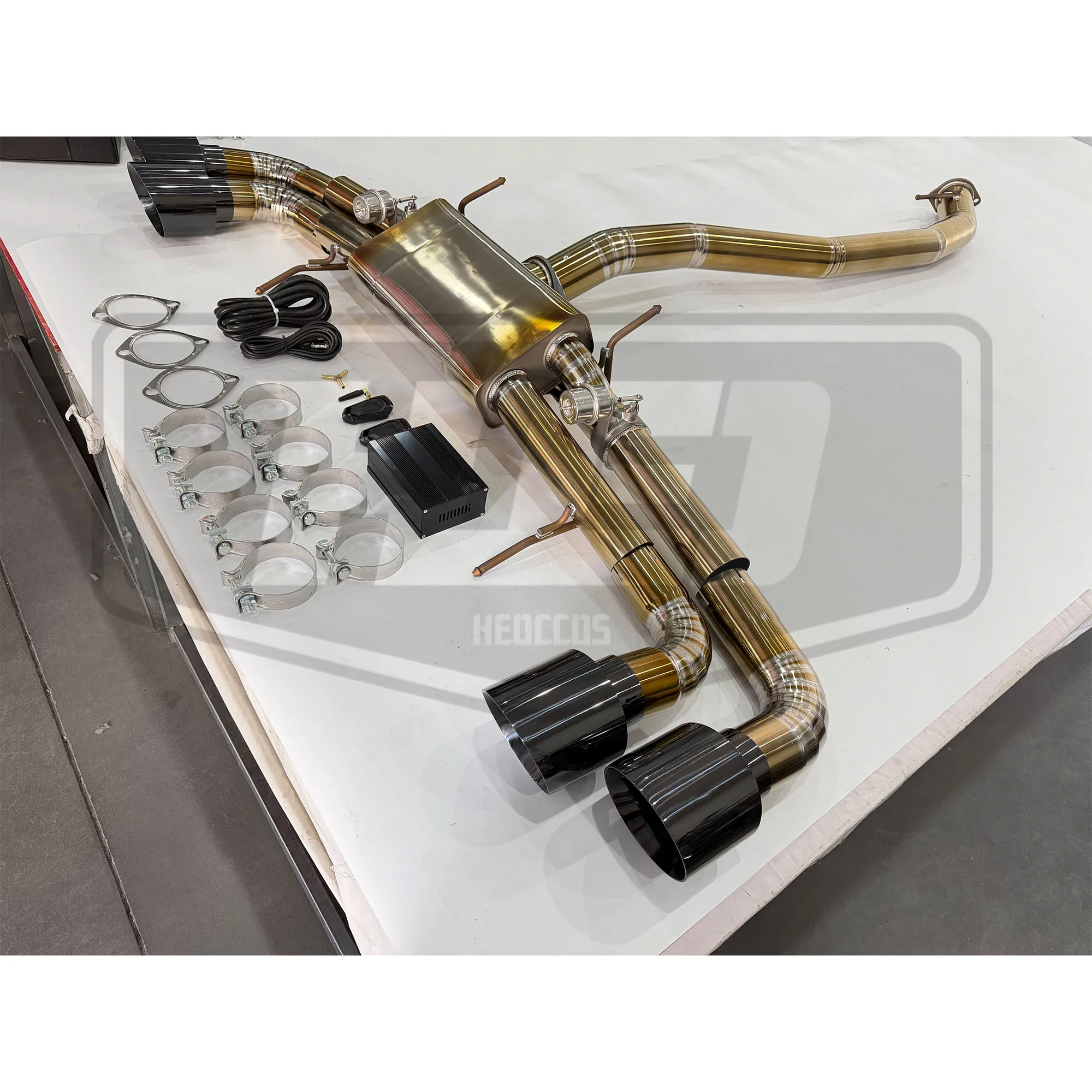 HEO High Performance TT Exhaust Catback for Nissan GTR R35 2009-2012 3.8T With Resonant Tube Exhaust System Pipe