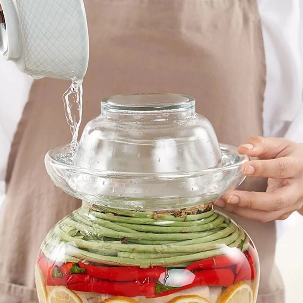 

Jar with Lid Containers for Food Glass Lids Sealing Canning Jars Transparent Wide Mouth