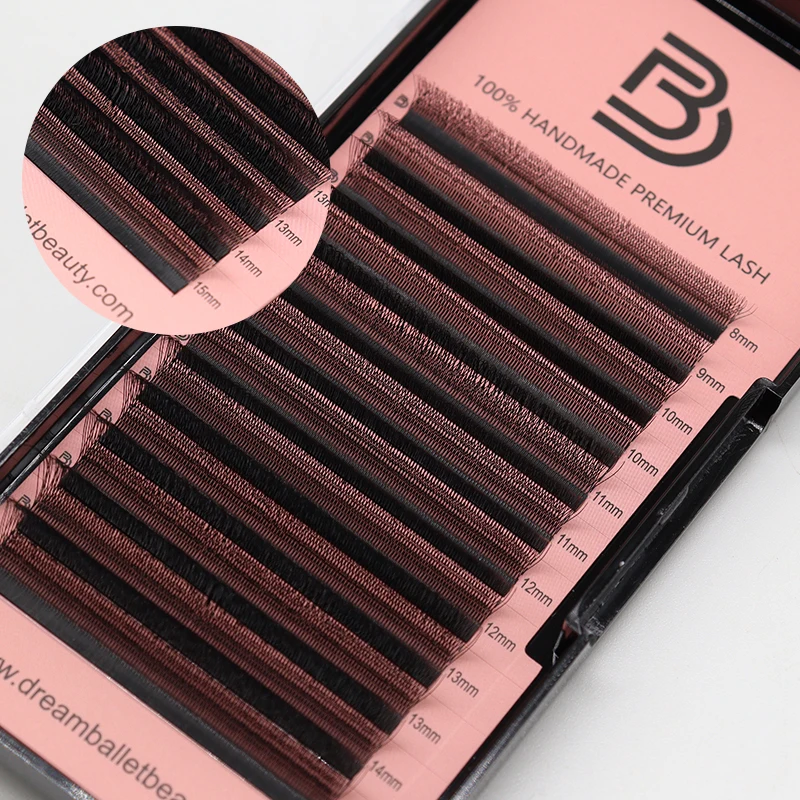 DREAM BALLET Estensione ciglia 5D a forma di U Nuovo stile a forma di U W Bloom Ciglia Premade Ventole Leggero soffice visone Faux Eye