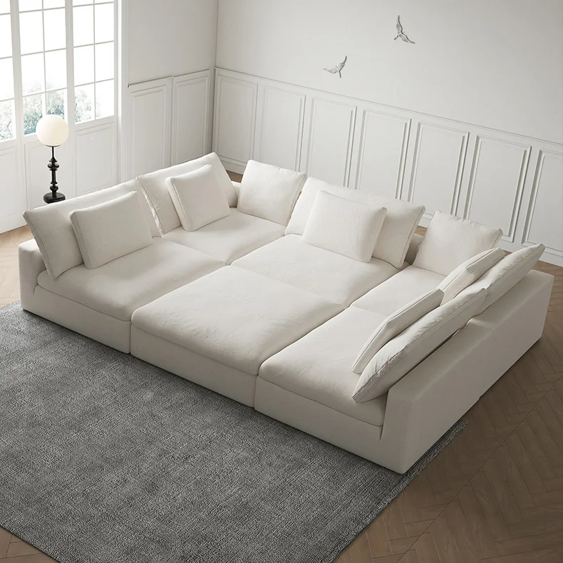 

Modern Luxury Living Room White Cloud Sofa New Design Modular Cloud Couch Sectional Sofa Bed For Home Furniture