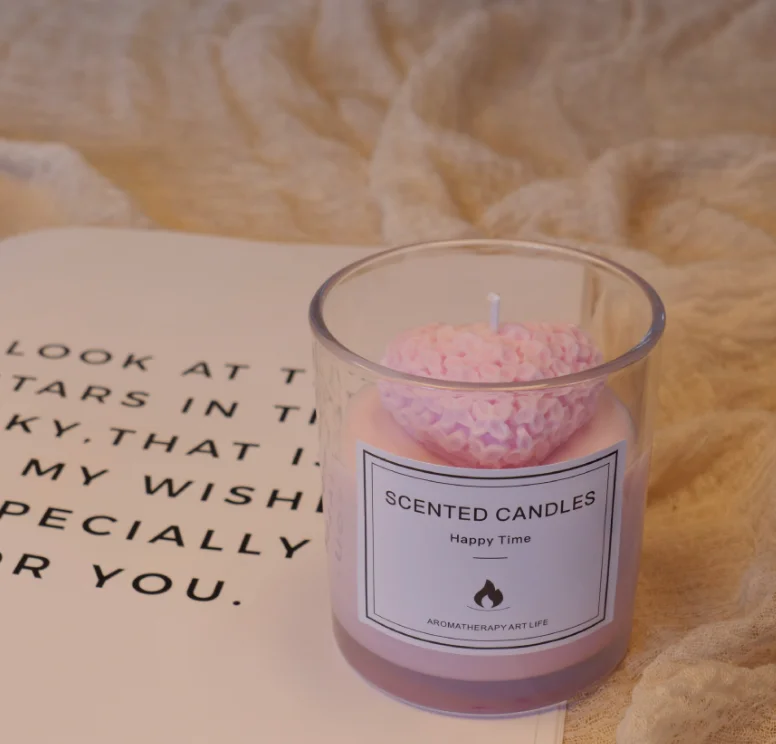 

W45MBD1K5Q Handcrafted Scented Glass Candles - Aromatherapy Home Decor