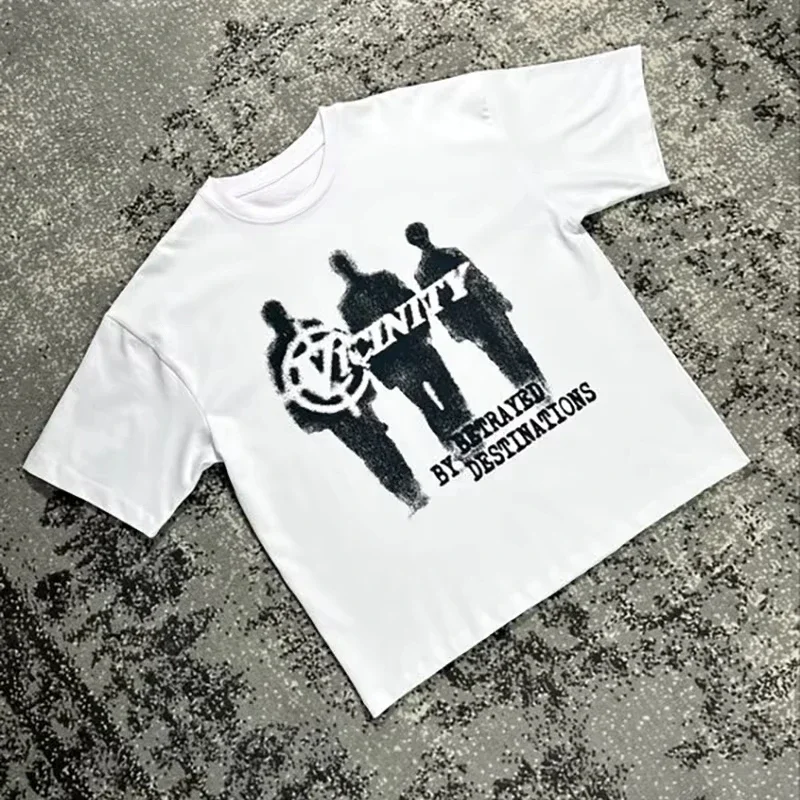 

Streetwear Harajuku Hip Hop Men Women T-Shirt Y2k Vintage Oversize Short Sleeve Tee Fashion Cotton Punk Retro Aesthetic Clothes