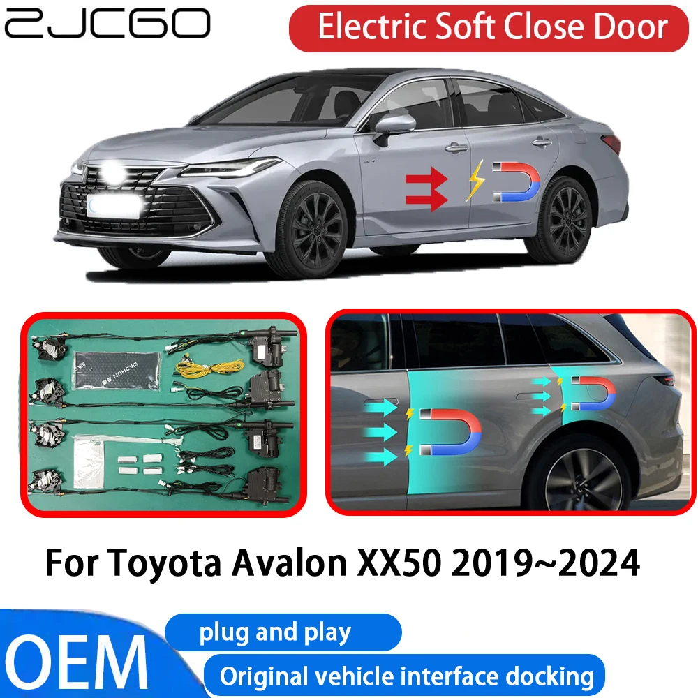 

ZJCGO for Toyota Avalon XX50 2019-2024 Car Automatic Electric Soft Close Door Closer System OEM Plug and Play Comfort Closing