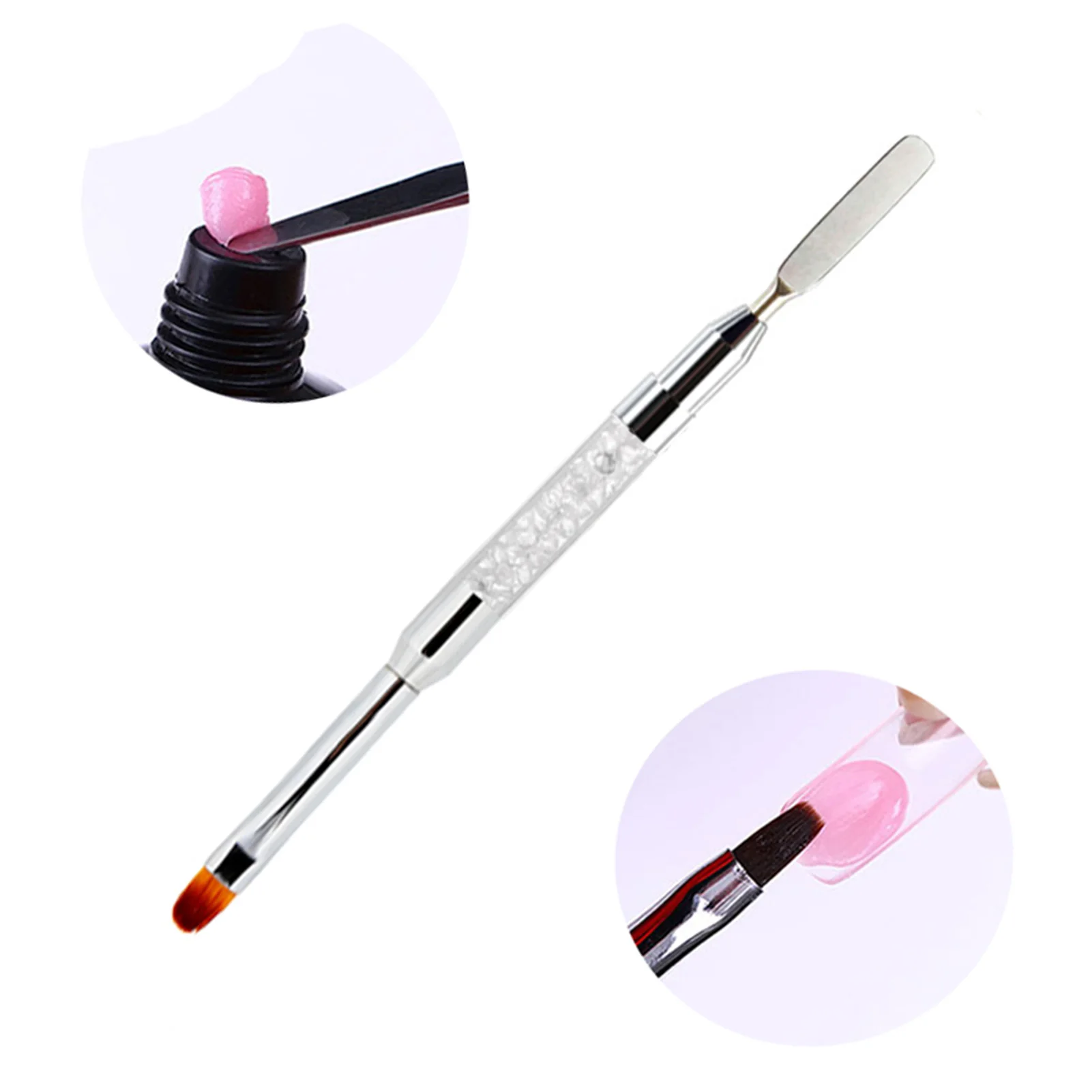 9 colori 15ml Colla per unghie per costruzione rapida Stampi per unghie trasparenti Clip per unghie Set per manicure Kit per costruzione di nail art Kit per costruzione di nail art