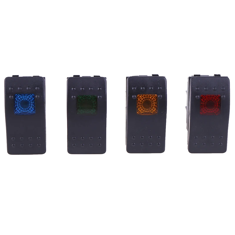 1pcs 12v/35A Waterproof Rocker Toggle Switch Car Boat Marine Rocker Switch Button 4pin Switch