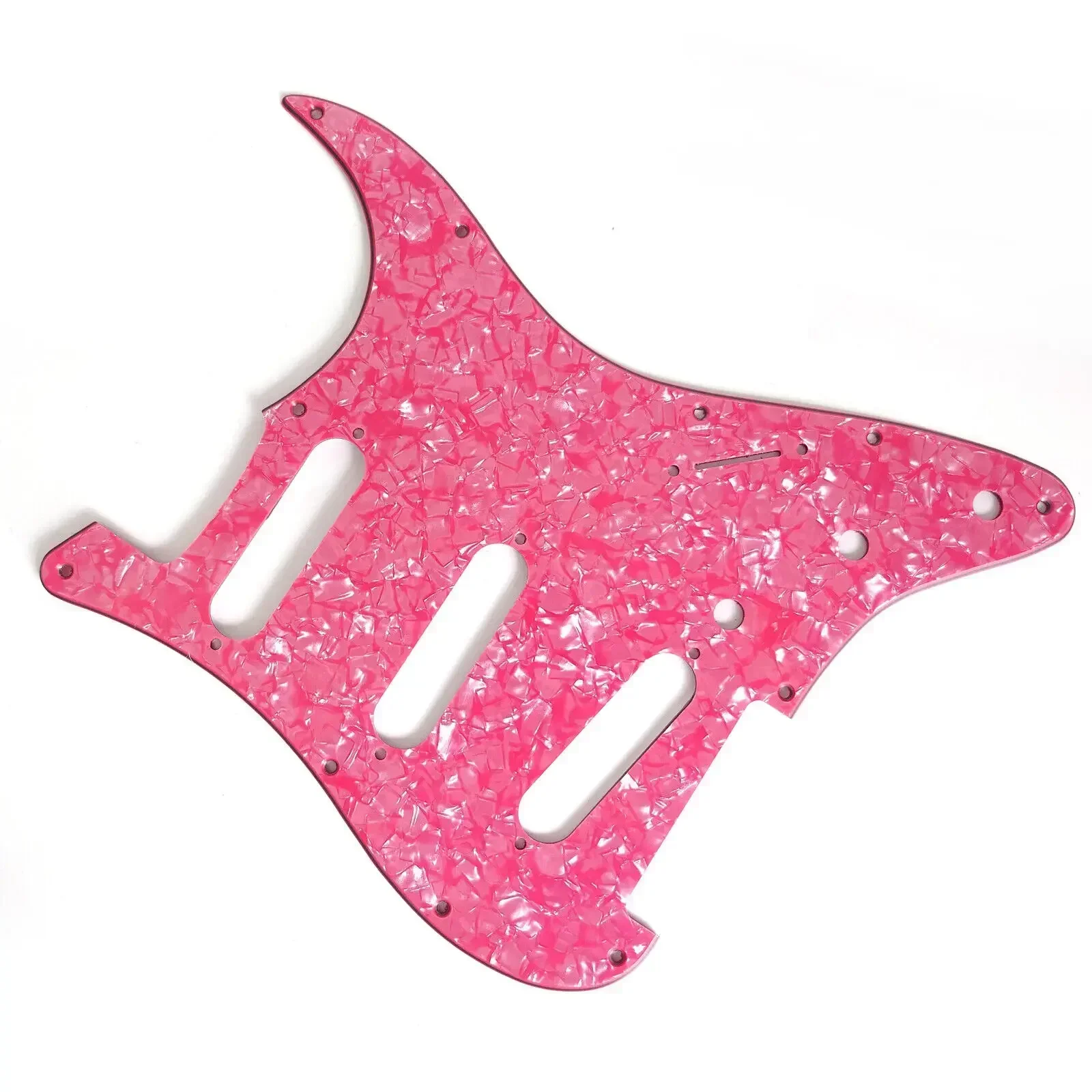 

Велосипедная накладка из нержавеющей стали и задняя пластина розового цвета для электрогитар ST, сменные аксессуары, 11 отверстий