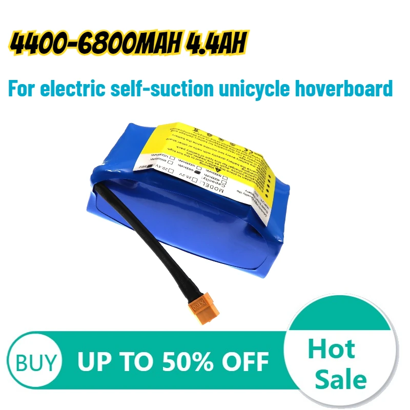 4400-6800mAh 4.4AH lithium-ion battery 36V lithium-ion rechargeable battery for electric self-suction unicycle hoverboard