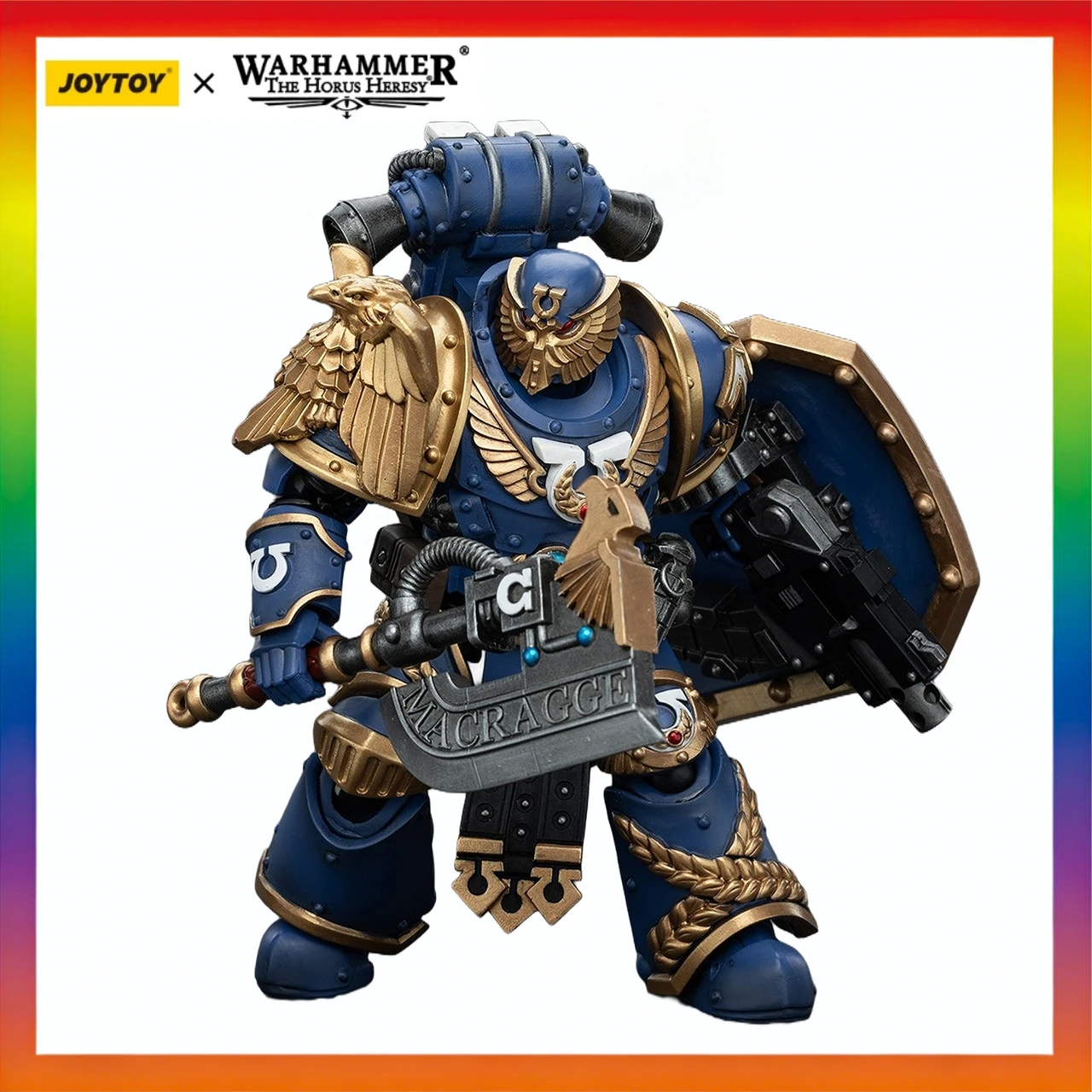 

Original JOYTOY WARHAMMER The Horus Heresy UltramarinesInvictarus Suzerain SquadSuzerainI Action Figure Model Gift Toys