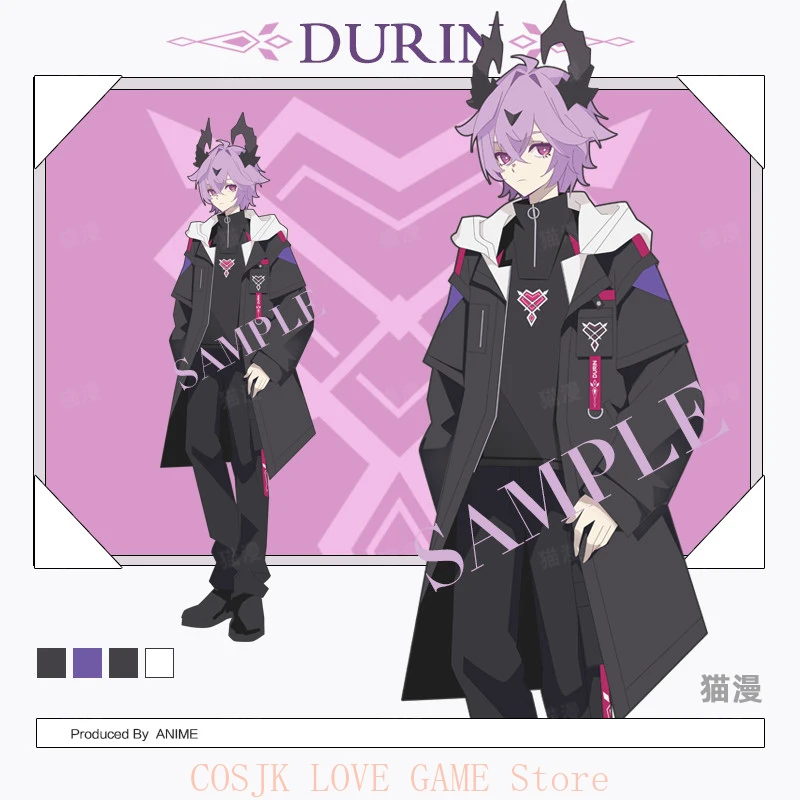 

2026 игра Genshin Impact Durin косплей костюм повседневная осень-зима унисекс ветровка куртка толстовка топы длинные брюки студенческий костюм