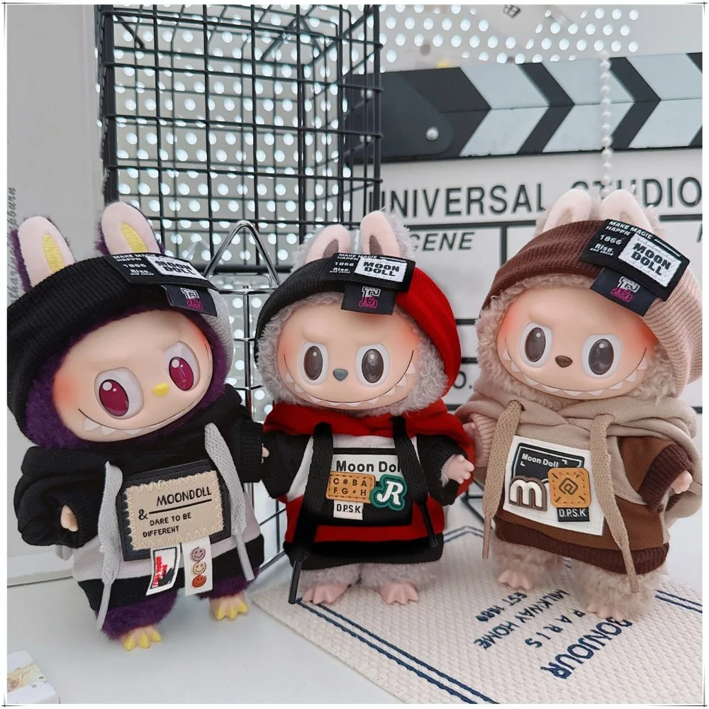 

Зимняя толстовка для куклы Лабубу 15/17 см, милый наряд, аксессуары для кукол, игрушка для игр в домик, подарок