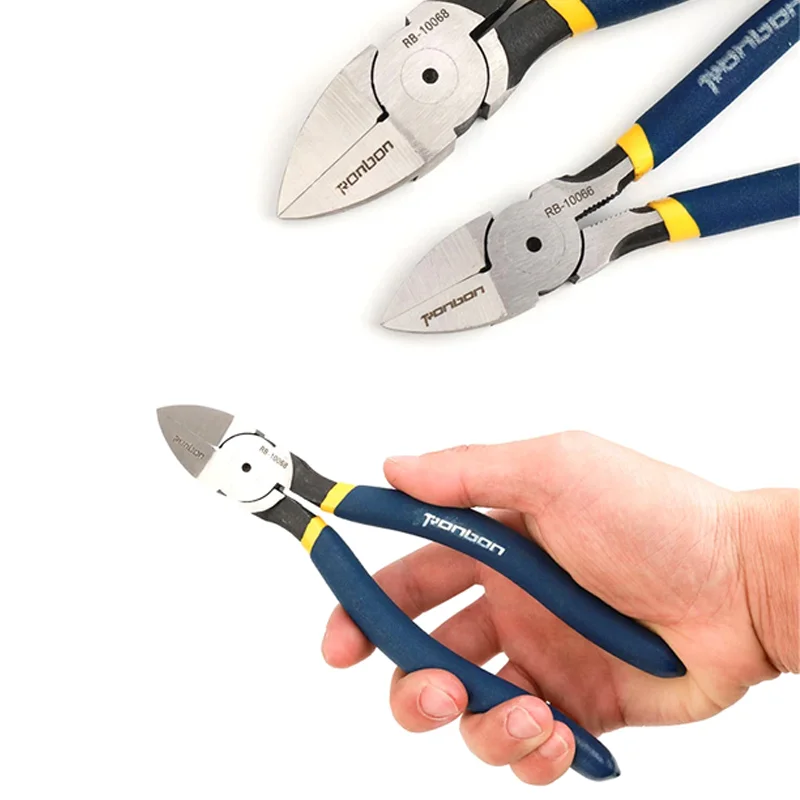 Imagem -04 - Diagonal Alicate de Corte Fio Stripper Fio Cortador Nipper Cabo Eletricista Reparação Ferramenta Mão Profissional