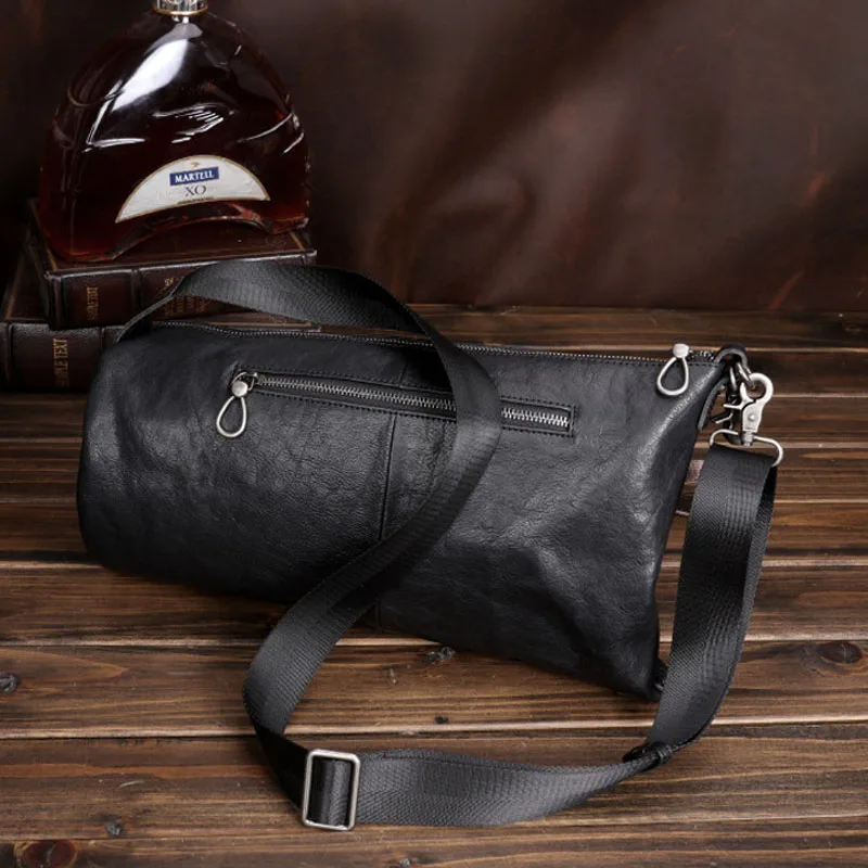 Imagem -03 - Aetoo Novo Couro Masculino Peito Bolsa Moda Casual Equitação Crossbody Bolsa Bao Camada de Cabeça dos Homens Ombro Único Diagonal Span