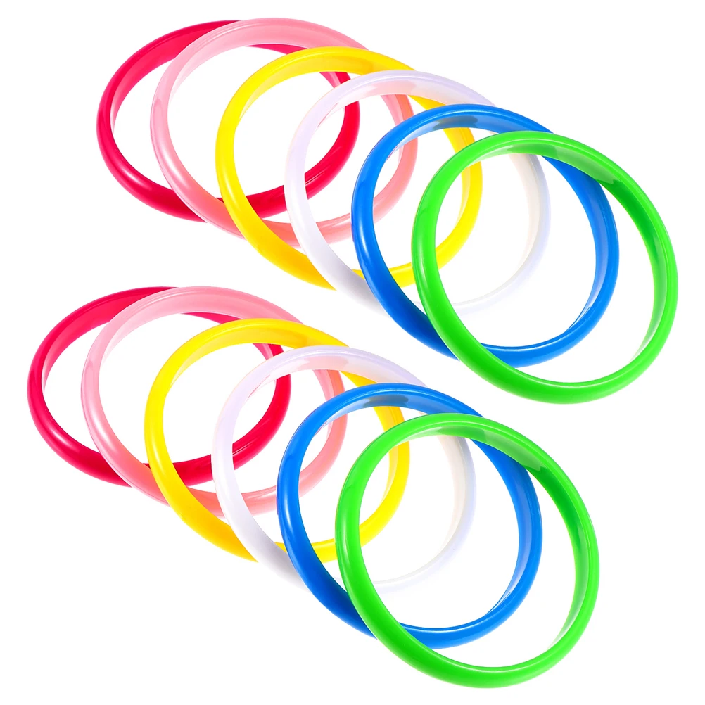 36 قطعة من أساور الإسورة البلاستيكية بلون الحلوى، أساور معصم كلاسيكية للأطفال، هدايا للحفلات، خفيفة الوزن ومريحة، تذكارية ملونة