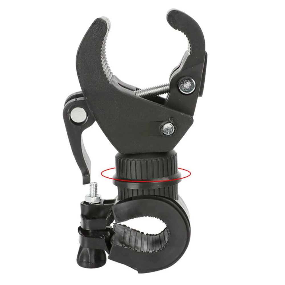 360° Rotating Torch Clip Bike Bicycle Handlebar LED Flashlight Torch Mount Clamp Clip Holder Grip Bracket Bicycle Light Mount