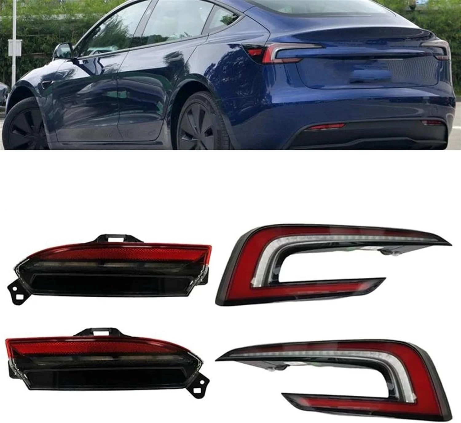 For Tesla Model 3 Highland  2023 2024 1691498-00-F 1691500-00-F LEFT RIGHT Tail Light Assembly Turn Signal Light  OEM