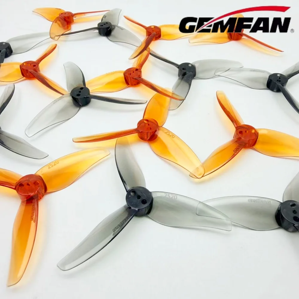 4Pairs Gemfan Hurricane 2520 2.5X2X3 3-Blade PC Propeller 4CW 4CCW for FPV Freestyle 2.5inch Drone 1106 1404 view 5