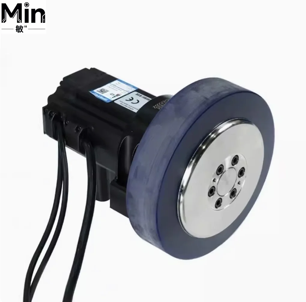 2025 AGV Drive Wheel 225mm 3KW Industrial Drive Wheel Unit for Automated Guided Vehicle Laboratory Industrial Equipment