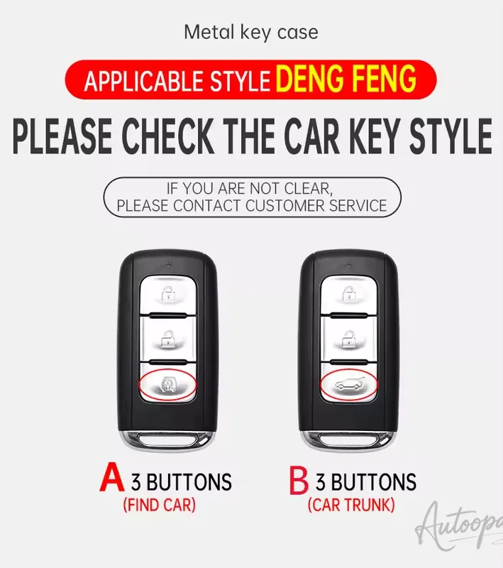 Metal Leather Car Key Case Cover For Dongfeng DFM DFSK Glory DFM 580 330 360 370 S560 miniev F507 S30 H30 AX7 AX5 AX4 AX3 MX5 view 2