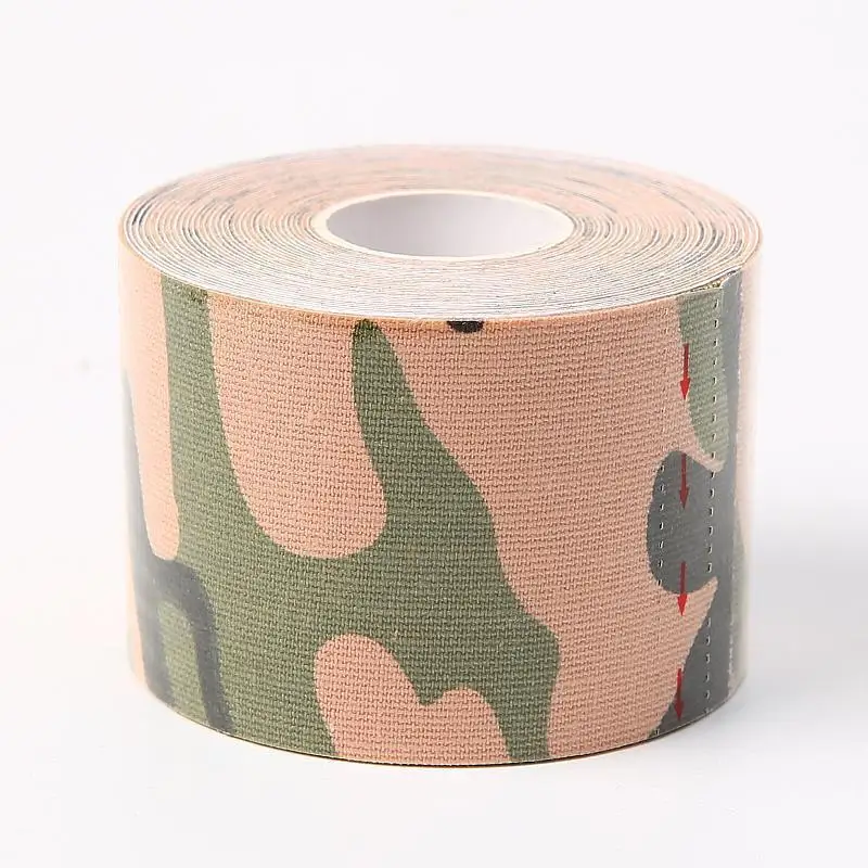 3-Farben-Tarnmuster Elastisches Sport-Schutzband Kinesiologie-Tape Muskel-Tape Brust-Tape Lifting-Tape Bandage – Detail 5