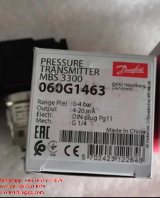 For Danfoss MBS3300 060G1463  Pressure Sensor Controller  0-4Bar Spot MBS 3300