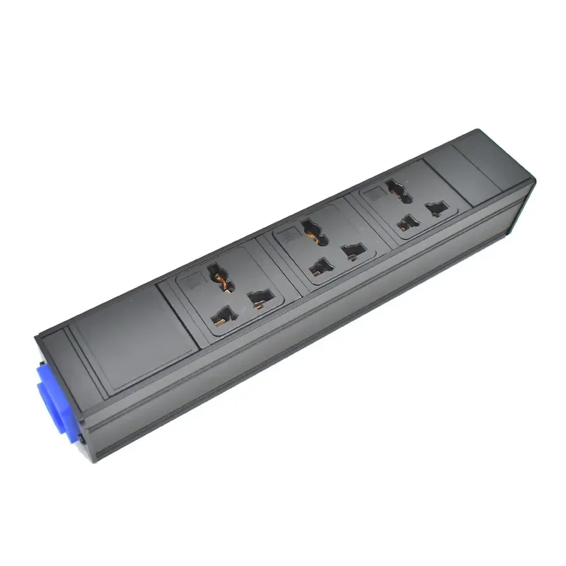 PDU power strip Schuko Link box 1-9 AC 10A universal output socket aviation input aviation output large hole spacing socket