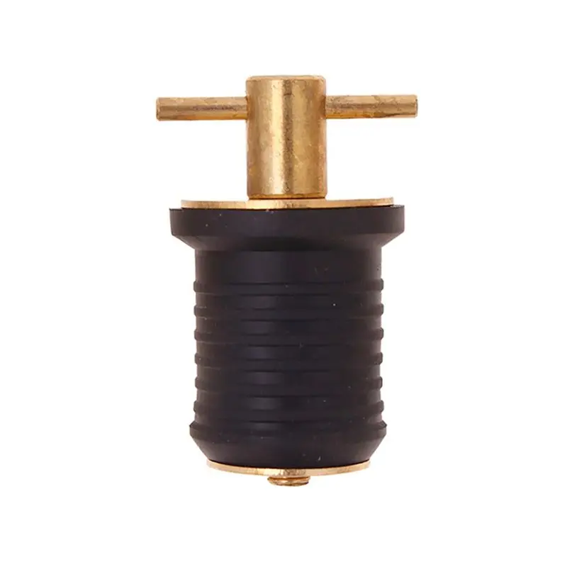 

Заглушка для слива воды из лодки с Т-образной ручкой, латунная, со стальной ручкой, аксессуары для лодок, морские резиновые заглушки