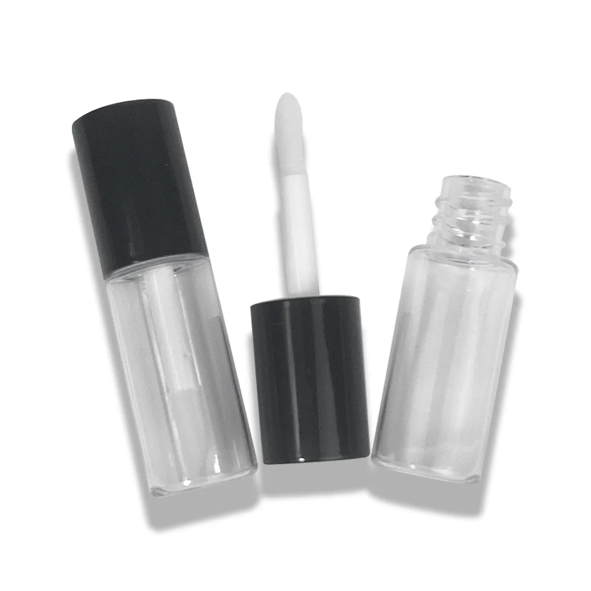 12PCS 3ML Tubo vuoto per lucidalabbra Fai da te in plastica elegante contenitore per rossetto liquido rotondo lucidalabbra campione cosmetico bottiglie riutilizzabili