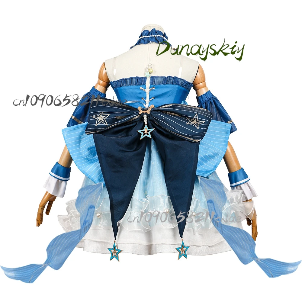 ^인피니티 니키 COS 의상 – 라이트 위스퍼 버블 로리타 드레스 풀 세트 할로윈 졸업 롤플레잉/애니메이션 스타일