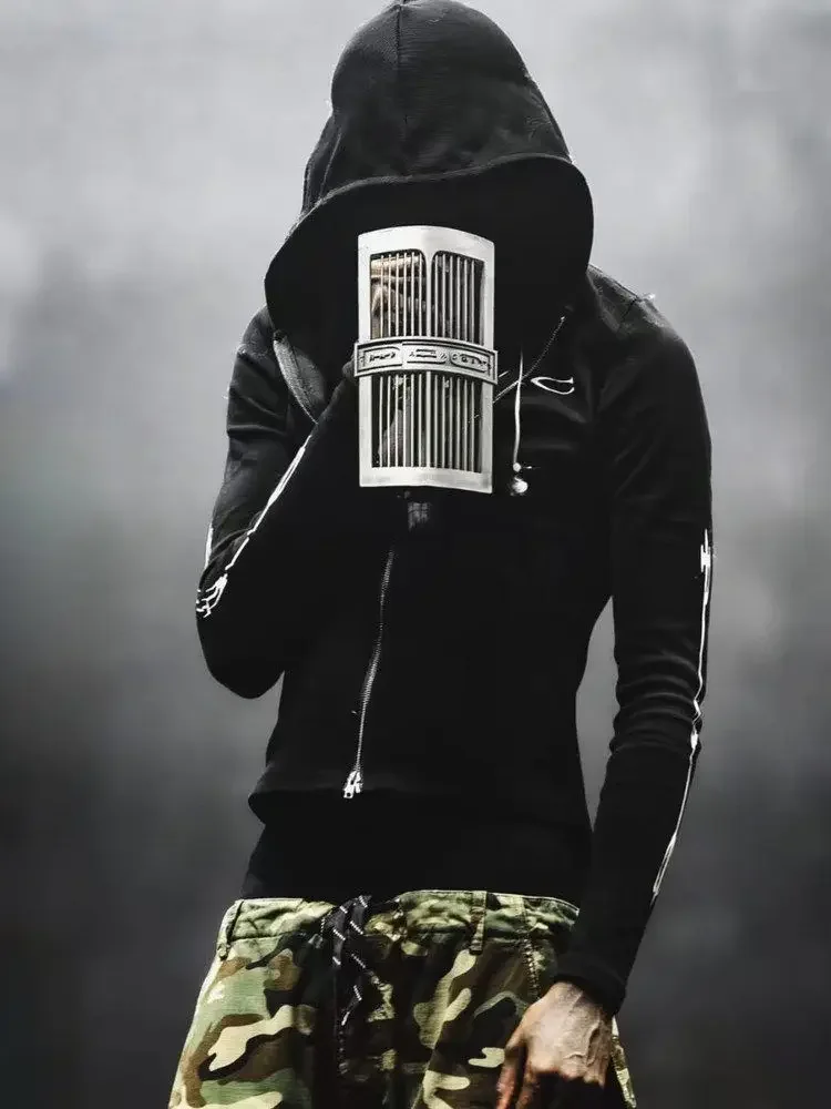 Opium yvl Playboicarti iam music slim fit double zip hoodie sweater