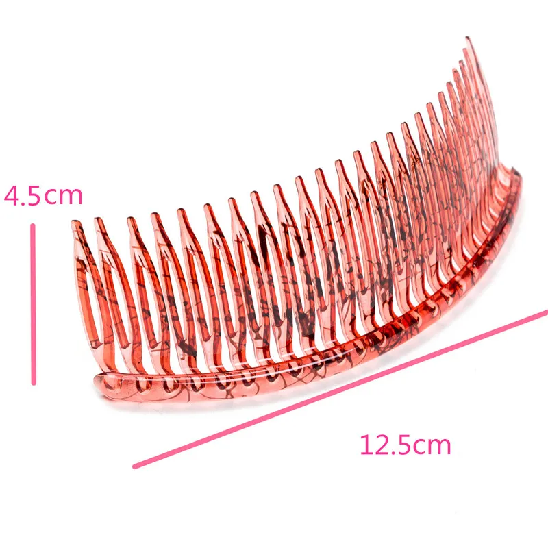 12.5cm Long Large 24-Tooth Hair Combs Solid Color Barrette Hairpins Hair Clip for Women and Girls  Accessories for Rolled up