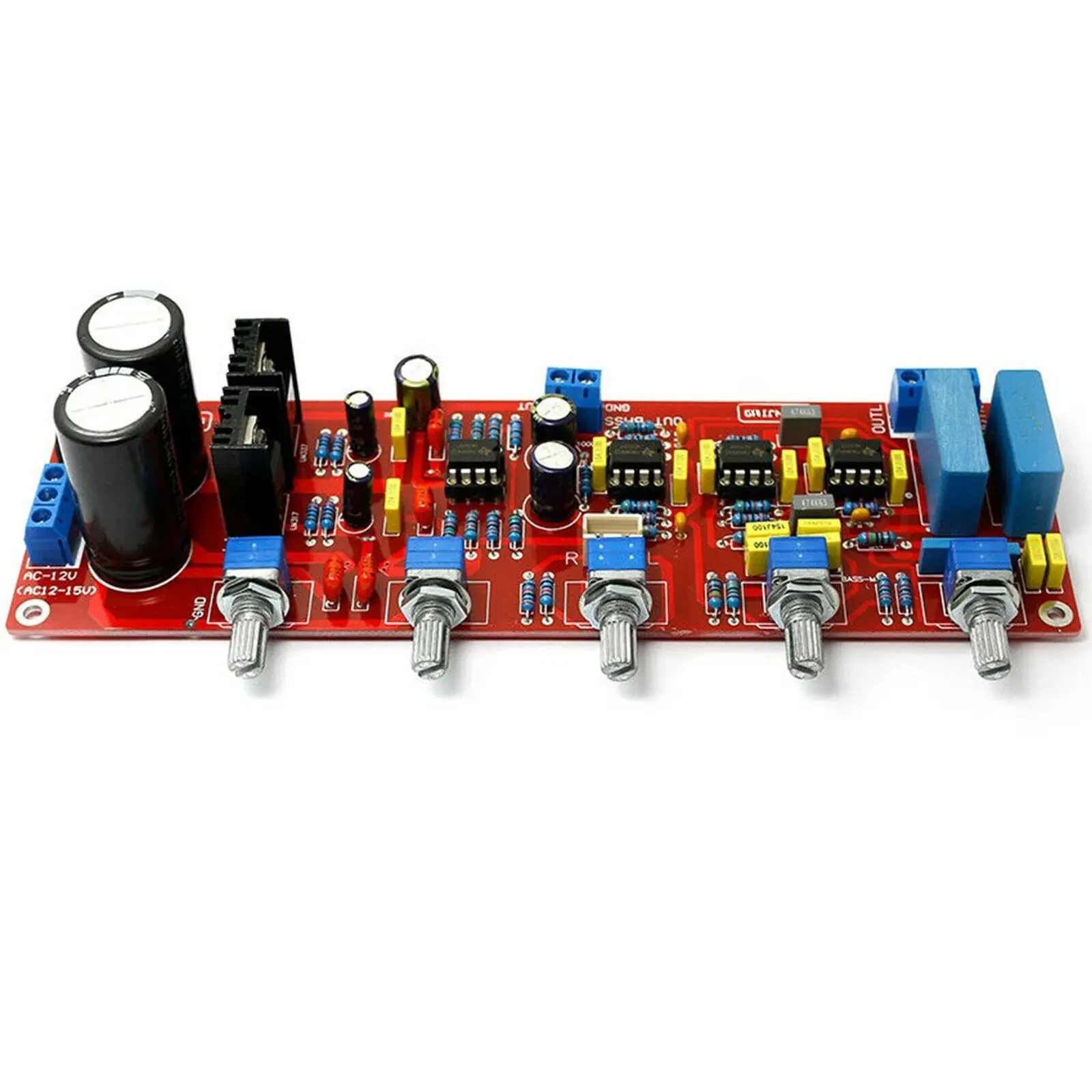 Adapted for NE5532 HiFi 2.1 Tone Preamplifier Completed Board