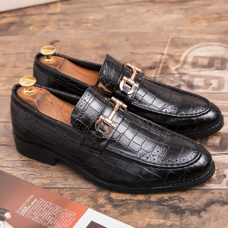 

High Quality Casual Business Shoes Men Classic Social Leather Shoes For Men Brogues Office Leather Men's Dress Shoes Loafers
