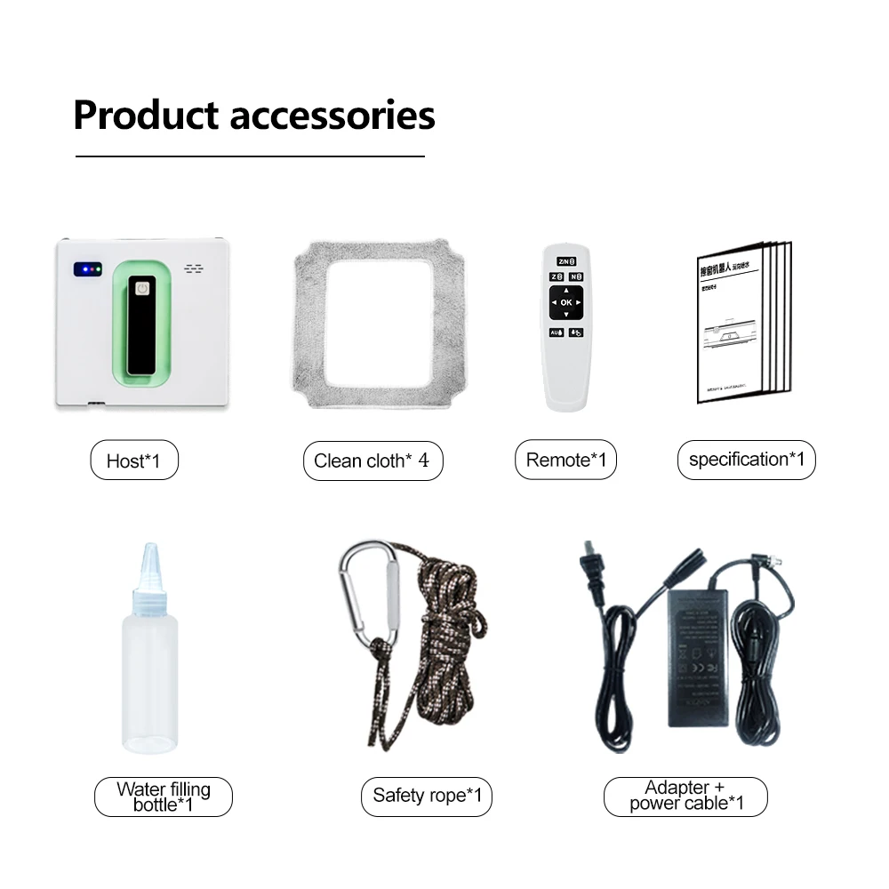 窓掃除ロボット,スプレータイプの両面ガラスクリーナー