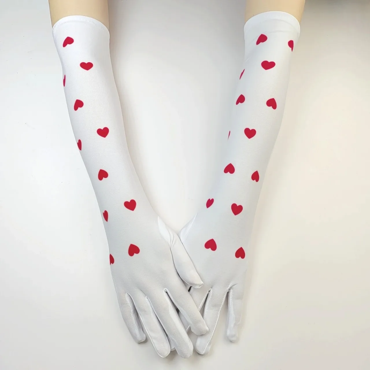 قفازات طويلة لمحبي الحب للهالوين، أداء المسرح، قفازات طويلة لحفلات المهرجانات، قفازات الرقص الرئيس COS