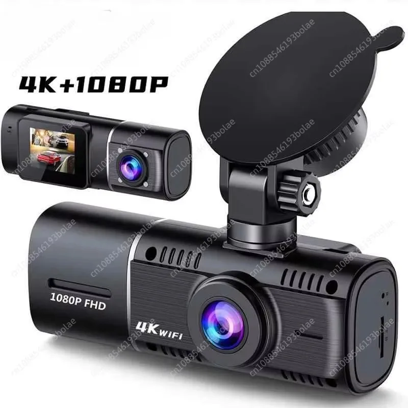 N4 3 Channel 4K Dash Cam 4K+1080P Front and Rear 1440P+1440P Front and Inside 1440P+1440P+1080P Three Way