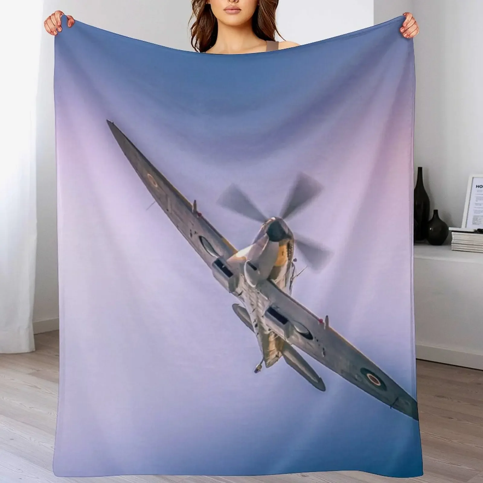 

The iconic Spitfire Throw Blanket Durable Warm Blanket for Daily Home Use