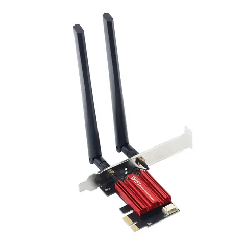 WiFi 6E AX210 Wireless PCI-E Adapter Tri-band 2.4G/5G/6Ghz Compatible BT 5.3 802.11AX Network Wi-Fi Card For PC Win 10/11