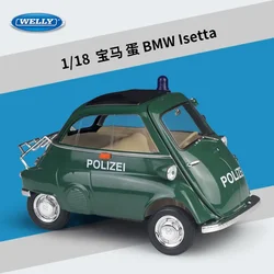 1:18 BMW Isetta 6 Styles WELLY Diecast Scale Model Car Classic Car Metal Alloy Toy Car For Children Gift Collection B1