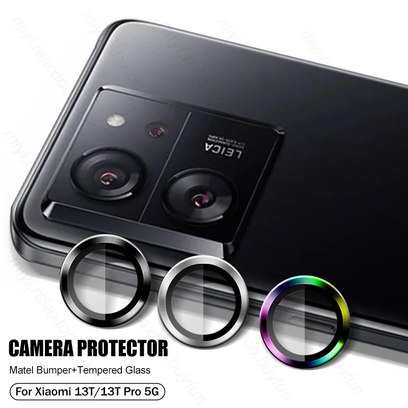 Aluminum Alloy Camera Protective Cover For Xiaomi 13T Pro 5G Tempered Glass Lens Cap Xiomi 13 T Pro Xiaomy Mi 13T Mi13T T13 5G