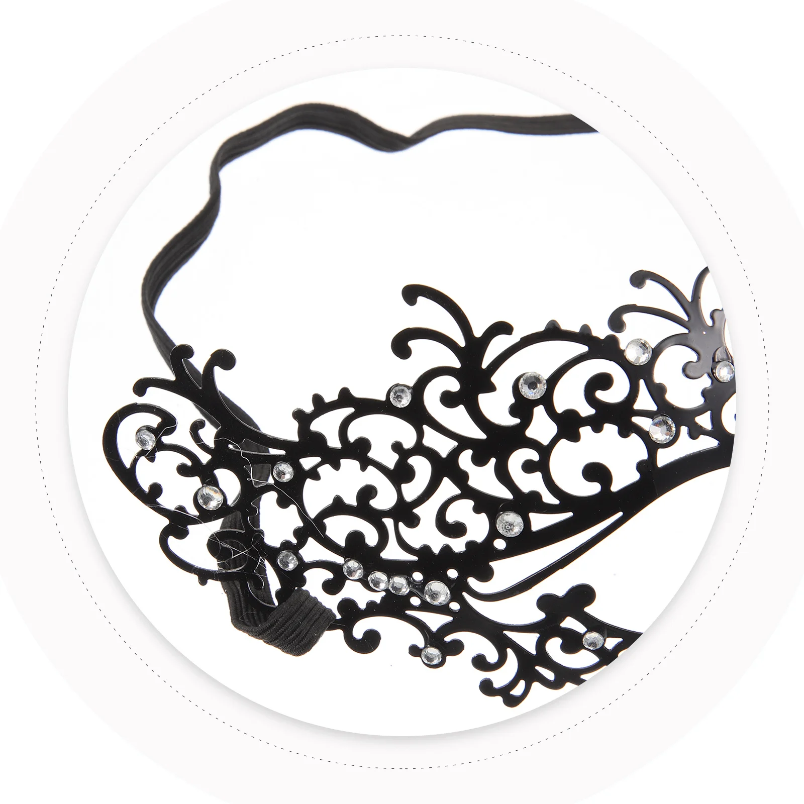 

1Pair Black Masquerade Mask Unique Stylish Design Comfortable Cosplay Party Mask for Couples Masquerade Ball Carnival Costume