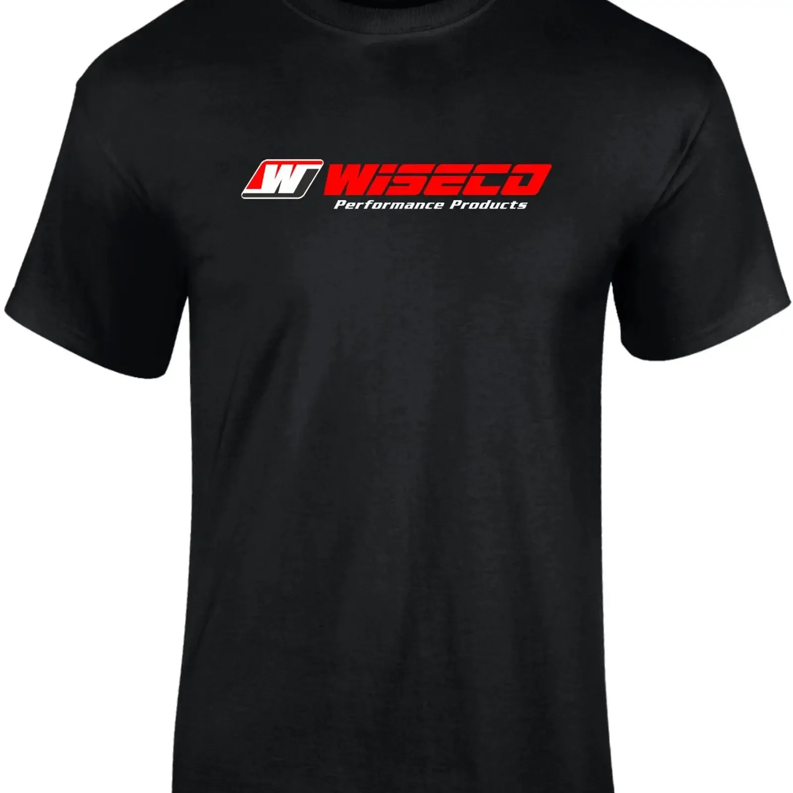 Wiseco T shirt Image 1 of 2 vintage Washed Versatile Breathable graphic Comfortable Stylish homme Slightly streetwear Casual