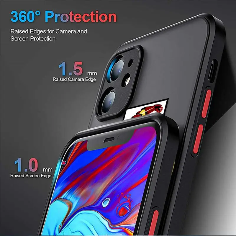 Clear Matte Phone Case For iPhone 16 15 14 13 12 11 Pro Max 13 12 Mini XS XR X 7 8 Plus Marvel Avengers Hulk Spiderman Cover