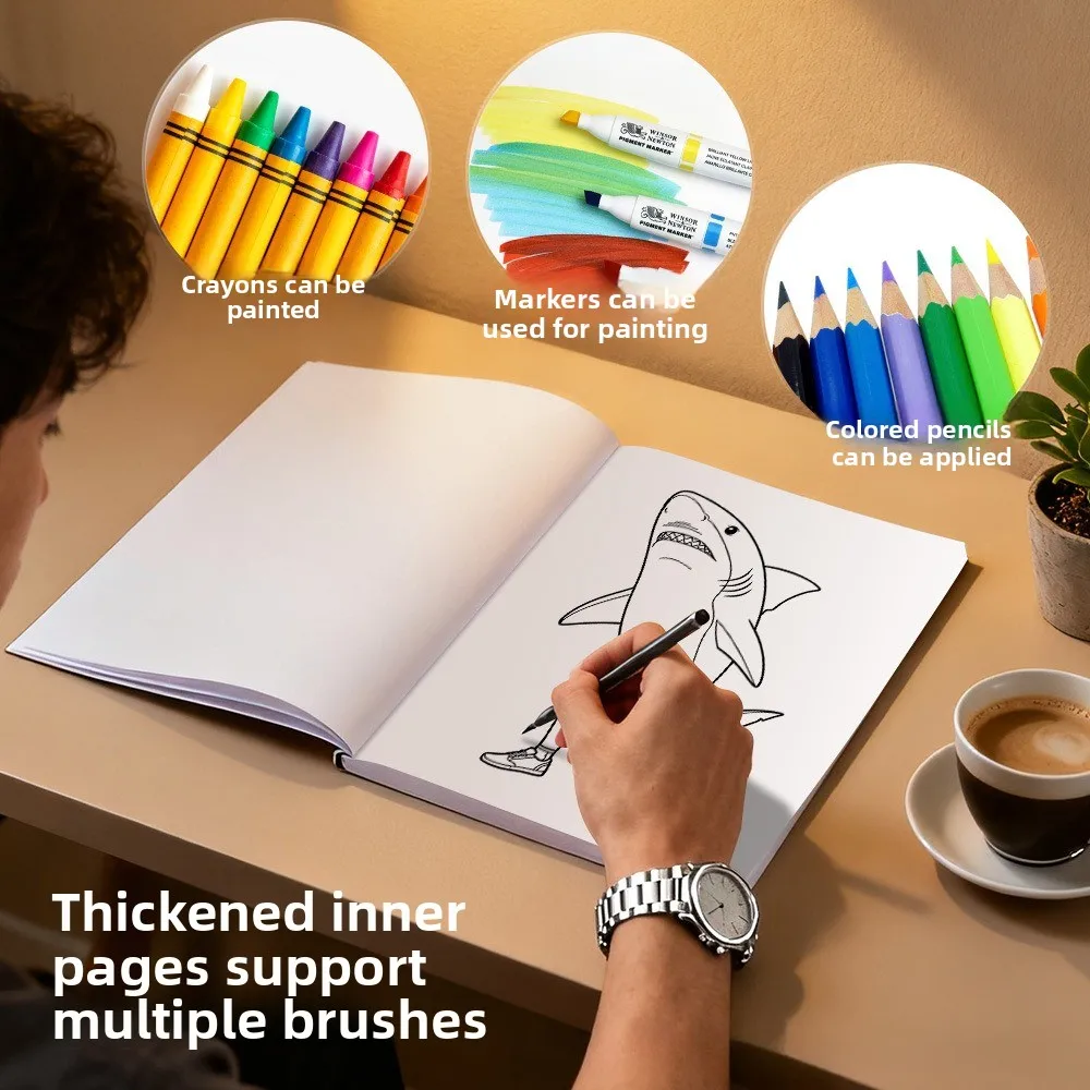 Brainrot Coloring Book Funny Meme Animal Cartoon Characters Stress Relief Drawing Gift For Kids Adults