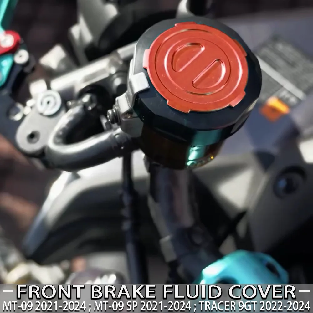 Motorcycle Front Brake Fluid Cylinder Master Reservoir Cover Oil Cap Fits For YAMAHA MT-09 MT09 SP 2021-2024 tracer9gt TRACER 9