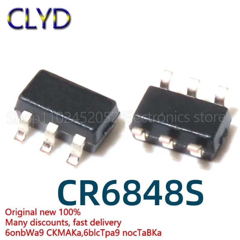 1PCS/LOT New and Original CR6848 CR6848S chip SOT23-6 offline switching power supply IC