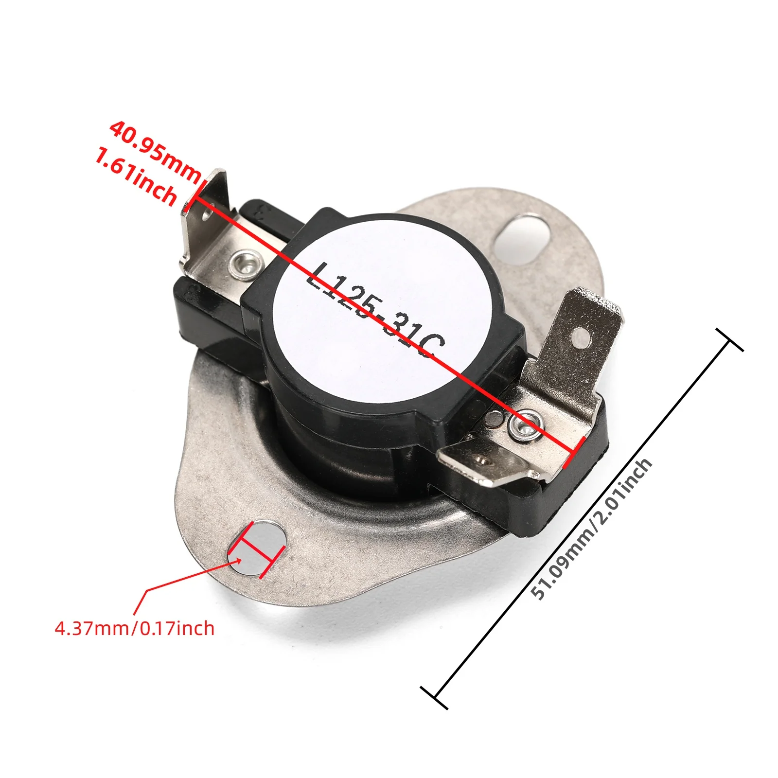 Imagem -03 - Conjunto do Termostato do Fusível Térmico Compatível com o Elemento de Secadores lg Kenmore Ap4440975 6931el3001f 6931el3003d Ps3530485 Dle5955w Ap4440975