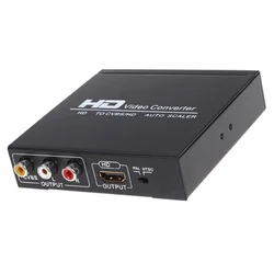 4K HD To AV  Converter 1080P 60hz HD To CVBS RCA Composite Video 2 In 1 HD Splitter for PS Monitor TV Projector Camera