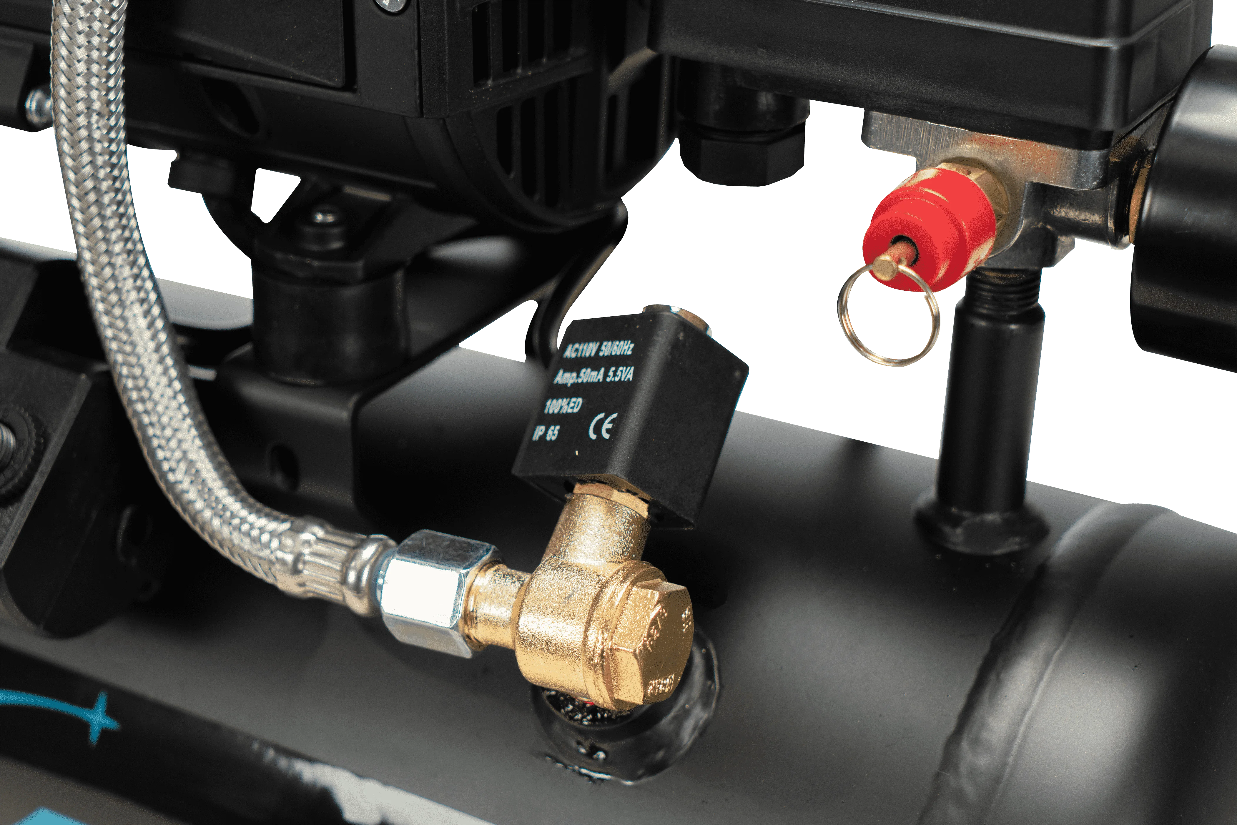 ضاغط هواء خالي من الزيت بسعة 2 جالون 1.0 حصان بحد أقصى 115 رطل لكل بوصة مربعة ضغط 65 ديسيبل فائق الهدوء لإصلاح السيارات طلاء رذاذ تضخم الإطارات